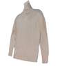Womens Cream Long Sleeve Turtleneck Knitted Pullover Sweater Size Small image number 2