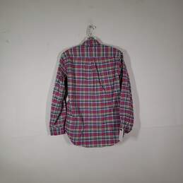 Mens Plaid Classic Fit Long Sleeve Collared Button-Up Shirt Size Small alternative image