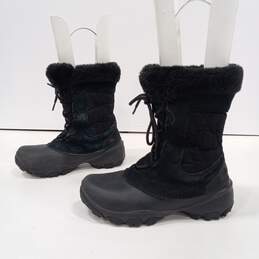 Women's Black Snow Boots Size 6 alternative image