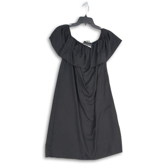 APT.9 Womens Black Ruffle Round Neck Sleeveless Mini Dress Size L image number 1