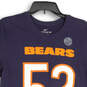 Mens Blue Orange Dri-Fit Chicago Bears #52 Mack NFL Jersey Size L image number 3