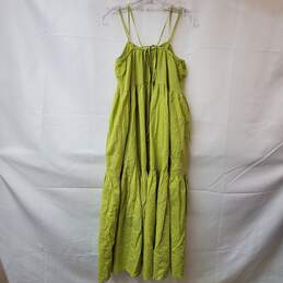 Everlane The Billow Tiered Maxi Dress Pickled Pepper Plaid Women's Sized XXS alternative image