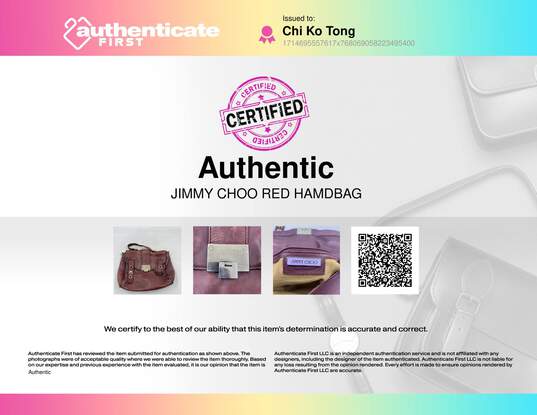 Jimmy Choo Red Handbag image number 8
