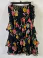Chaps Floral Tiered Ruffle Midi Skirt - Size Large image number 1
