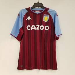 Mens Red Blue Aston Villa Philippe Coutinho#23 Football Club Jersey Size L