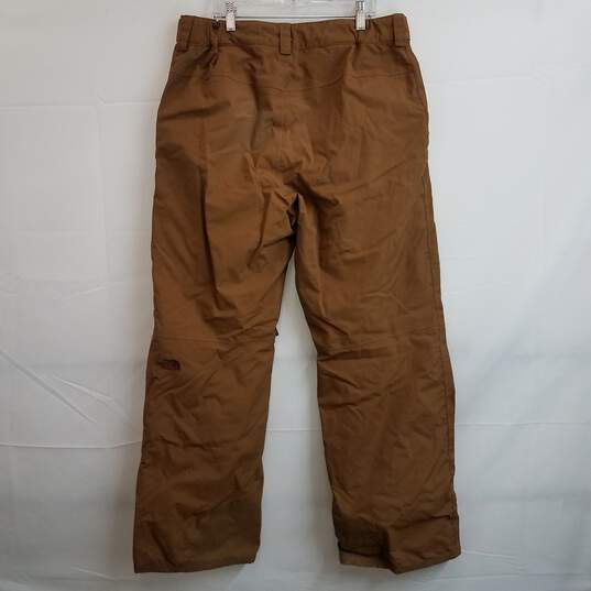 The North Face men's brown snow ski pants size M image number 2