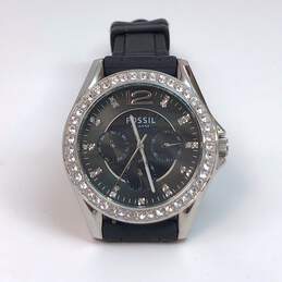 Designer Fossil ES-2345 Black Dial Quartz Stainless Steel Analog Wristwatch