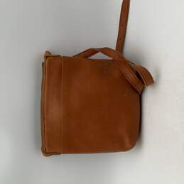 Lifetime Leather Womens Brown Adjustable Strap Zipper Crossbody Bag Purse alternative image
