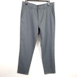 Plaid & Plain Men Charcoal Dress Pants Sz 34 NWT