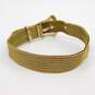 Vintage 14K Yellow Gold Mesh Chain Belt Buckle Bracelet 19.4g image number 4