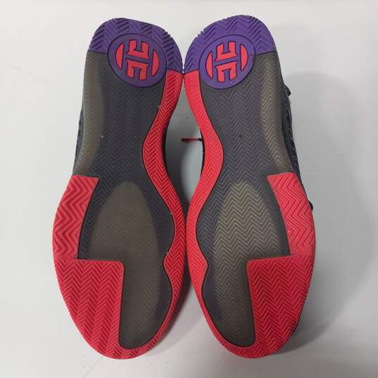 Adidas Harden Vol. 3 Purple/Red/Black/Gray Shoes Men's Size 20 image number 6