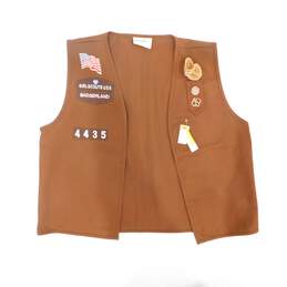 VTG & Newer Girl Scouts Brownies USA Lot Patches Badges Handbook Vest alternative image