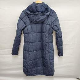 The North Face Metropolis 550 Goose Down Heather Blue hooded Parka Size SM alternative image