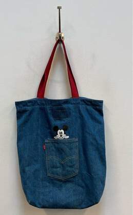 Levi's Tote Bag Blue Denim Micky Pocket