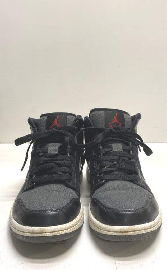 Jordan 1 Retro Mid Premium SE Winterized Black Casual Sneakers Men's Size 8 image number 2