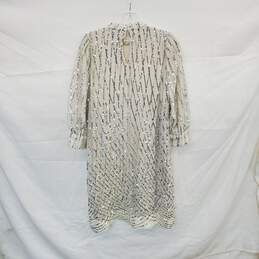Vero Moda VM Crystal Birch Silver Sequin Embellished 2/4 Short Dress WM Size M NWT alternative image