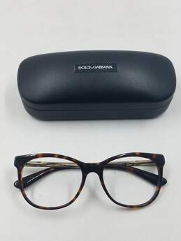 D&G Tortoise Oval Eyeglasses