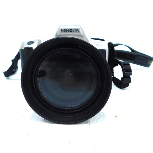 Minolta Maxxum HTsi Plus 35mm SLR Film Camera w/ 2 Lens & Bag image number 3