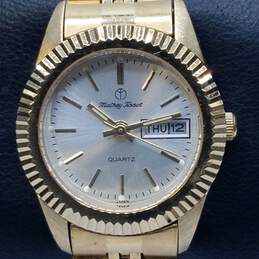 Mathey Tissot 25mm Gold Tone Case Ladies Presidential Stainless Steel Quartz watch