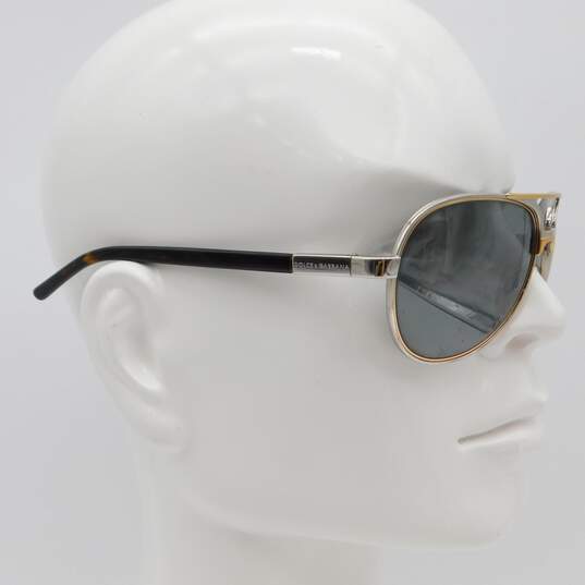 Dolce & Gabbana Gold Silver Aviator Sunglasses image number 4