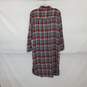Pilcro Plaid Maroon & Turquoise Long Flannel Shirt WM Size XS NWT image number 2