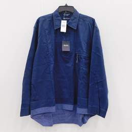 Nautica Blue Quarter-Zip Pullover Jacket Men's Size L