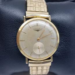 Longines 32mm 14k Gold Case Sub Dial Vintage Watch 42g