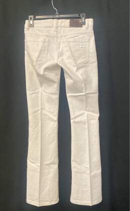 BCBGMaxazria Women's White Flared Jeans- Sz 28 alternative image