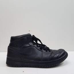 Nike Air Jordan 1 Retro Mid Black Sneakers 554724-021 Size 9