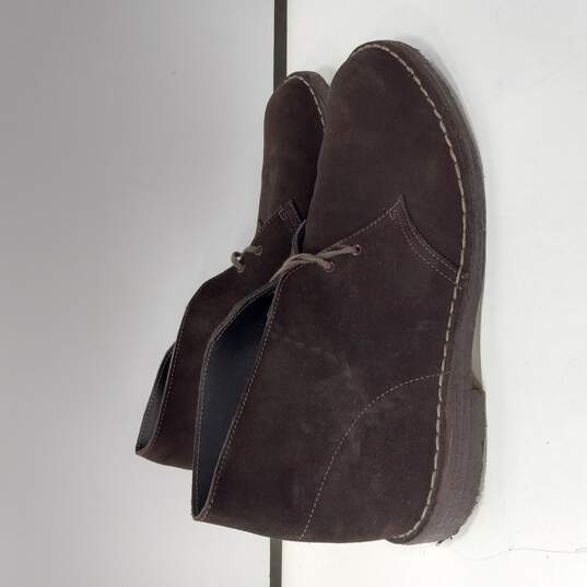 Buy the Clark's Original Brown Suede Desert Boots Size 12 | GoodwillFinds