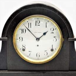 Seth Thomas Wood Mantel Clock Made In USA alternative image