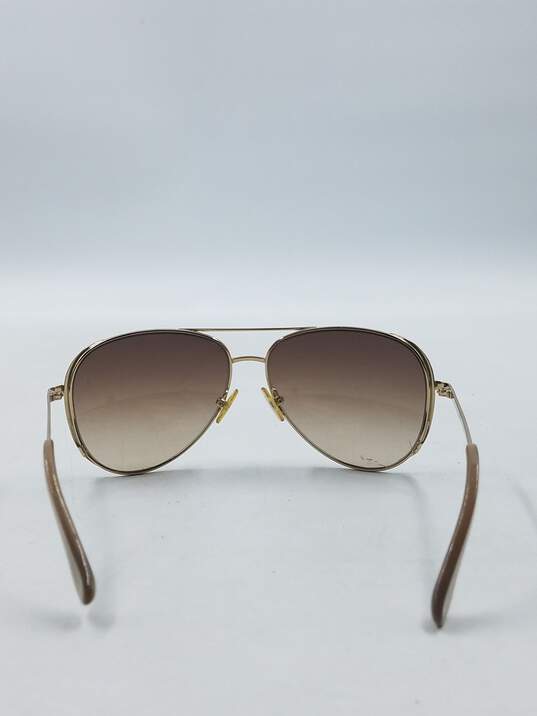 Michael Kors Gold Tinted Aviator Sunglasses image number 3