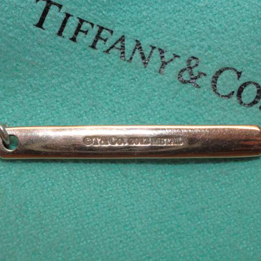 Tiffany & Co. Sterling Silver 1837 Bar Pendant Necklace - 2.55g image number 5