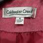 Coldwater Creek Pink Suede Leather Jacket Size Medium image number 4