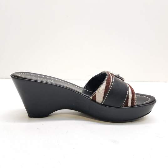 Franco Sarto Zebra Print Women's Sandals Black Size 8.5M image number 2