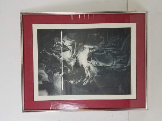 Love's Feast Drawn Art Piece in Frame image number 1