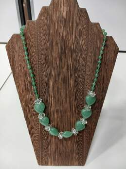5 Piece Green and Blue Bead Jewelry Bundle alternative image