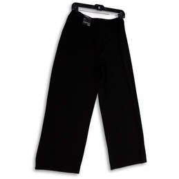 NWT Womens Black Flat Front Pockets Regular Fit Capri Pants Size XL alternative image