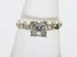 14K White Gold Faceted Clear Spinel Ring For Repair 2.5g image number 1