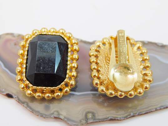 Vintage Napier Sarah Coventry & Fashion Icy & Gold Tone Clip-On Earrings Pendant Necklaces & Mesh Bracelet 204.0g image number 2