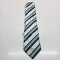 AUTHENTICATED MENS BURBERRY LONDON SILK BLEND STRIPED TIE image number 2