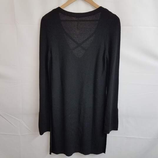 Free People deep v long sleeve tunic sweater M image number 2