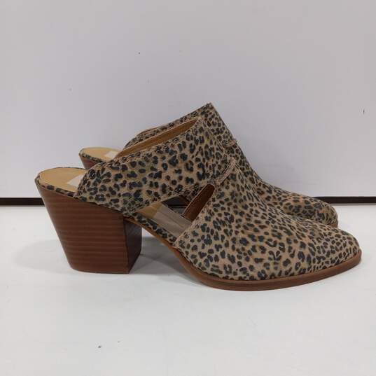 Dolce Vita Women's Brown Leopard Print Mules Size 8.5 image number 3