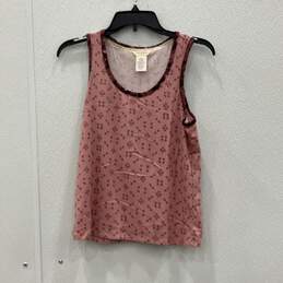 Lucky Brand Womens Pink Scoop Neck Sleeveless Pullover Tank Top Size Small
