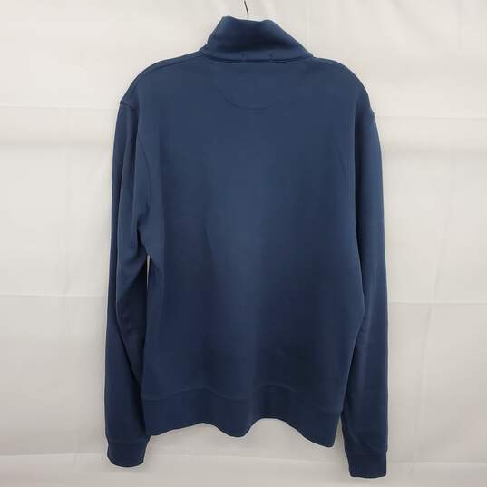 Burberry Brit Men's Blue 1/4 Zip Long Sleeve Sweater Size L - AUTHENTICATED image number 5