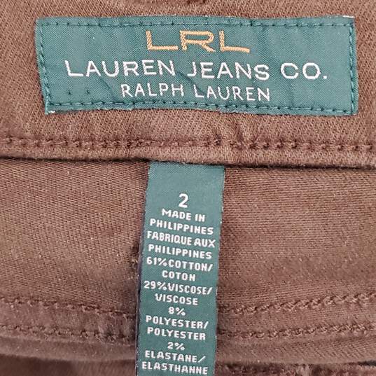 Lauren Jeans Co. Women Brown Jeans Sz 2 image number 3
