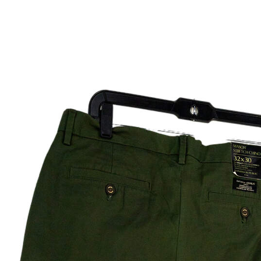 NWT Mens Green Mason Stretch Pockets Straight Leg Chino Pants Size 32x30 image number 4