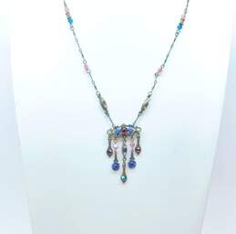 Michael Negrin & Sweet Romance Crystal Floral Layering Necklaces 18.1g alternative image