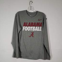 Mens Dri Fit Crew Neck Alabama Football Long Sleeve Pullover T-Shirt Size Small