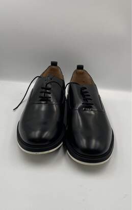 Mens Black Leather Lace Up Round Toe Oxford Dress Shoes Sz 45 SHO5J863-A-17 alternative image
